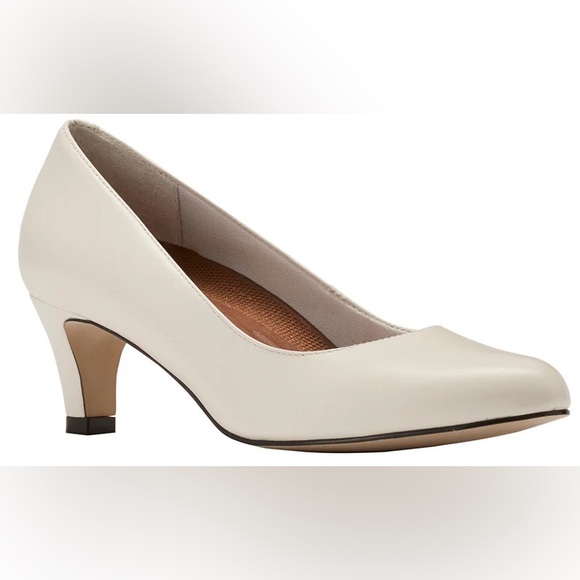 Walking Cradles Shoes - Walking Cradles Joy White Leather Pump Heels